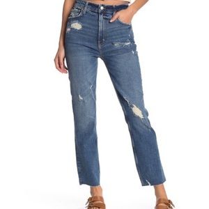 Free people high slim straight leg jeans 26